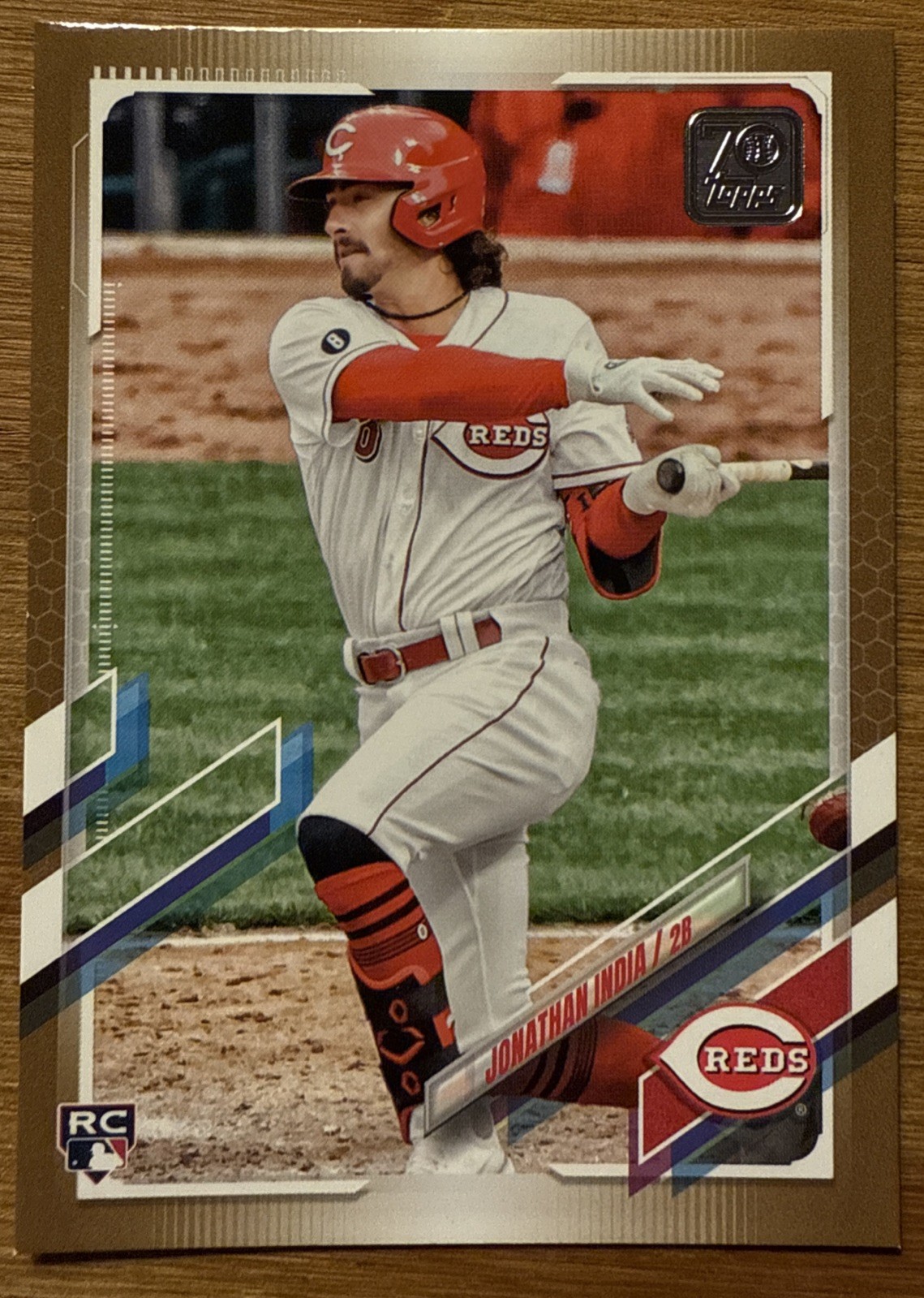 2021 Topps Update Jonathan India RC Gold Rookie #98/2021 Reds