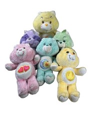 Vintage Kenner Care Bears Lot of 6 - 1980s Plush Birthday Bedtime Funshine