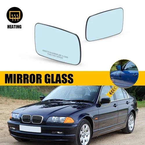 Pair Left&Right Tow Mirror Glass Heated for BMW 323Ci 325Ci 328i 330Ci 745i 750i