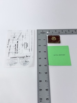 Vintage Railroad Rubber Stamp Estate Find BUTTE MONTANA GREAT NORTHERN