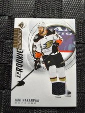 Upper Deck SP Rookie Authentics Jani Hakanpaa Rookie Mem #117 Ducks
