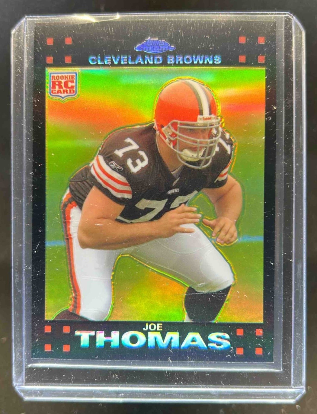 2007 Topps Chrome Joe Thomas RC Refractor Rookie #TC264 Browns