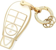 Key Fob Cover Soft TPU Car Key Case Protector Compatible with 2013-2018 Dodge Ra