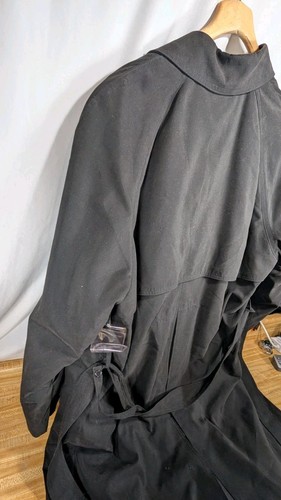 Ralph Lauren Trench Nero Uomo 40S Qualità Trench Coat Fodera Zip - Foto 10 di 23