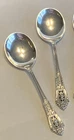 Rose Point Sterling Soup Spoon Set/2 by Wallace