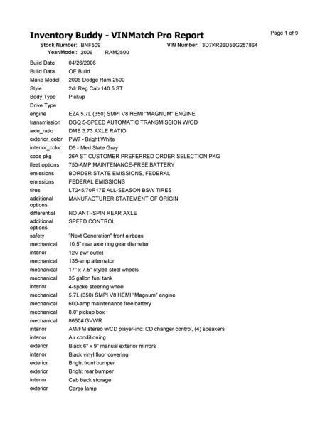 Driver Left Front Spindle/Knuckle Fits 03-08 DODGE 2500 PICKUP 25521076