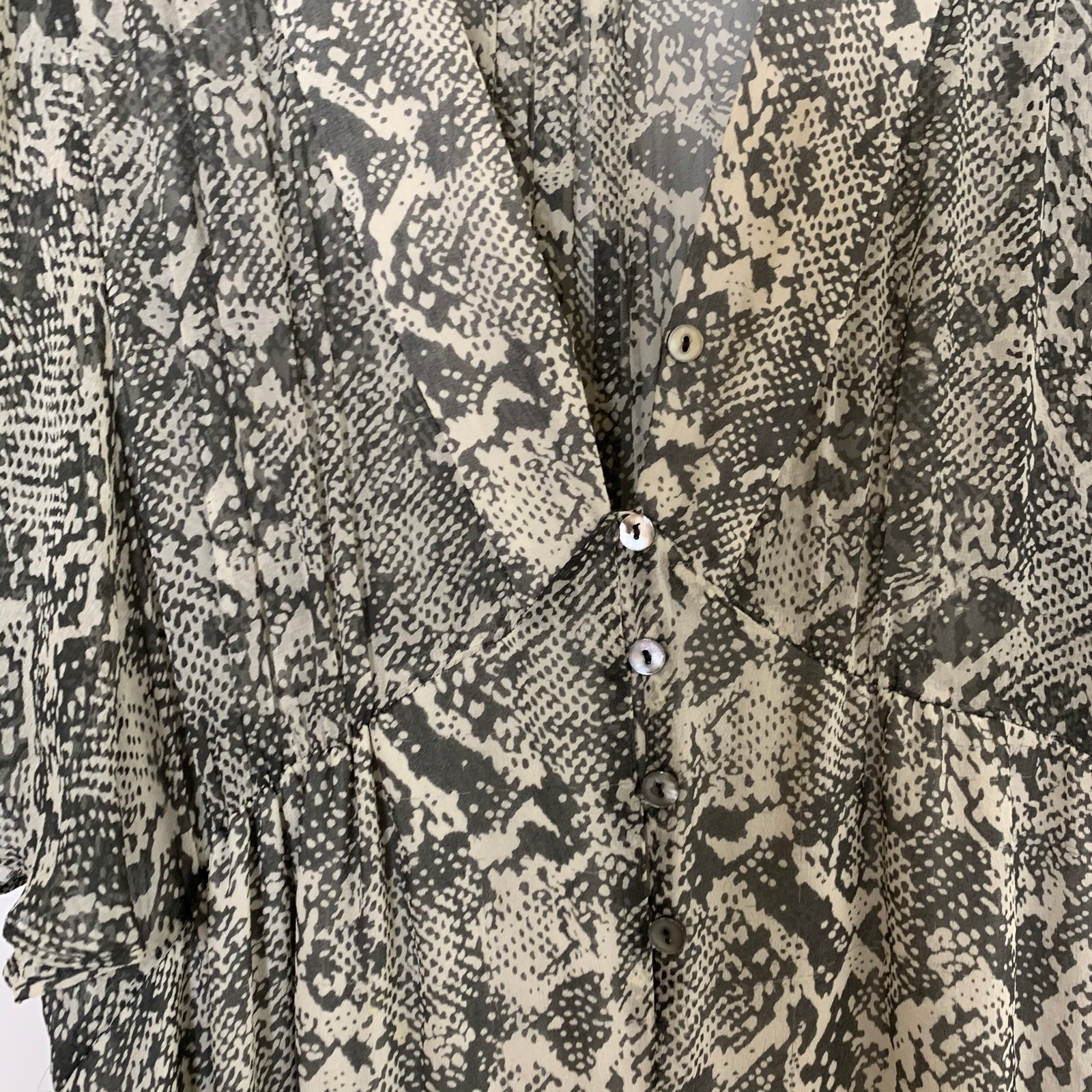 Zimmermann Phython Snake Sheer Silk Jumpsuit Wome… - image 8