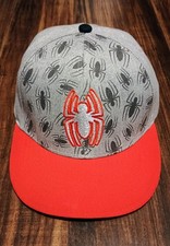 Marvel Spider Man Adjustable Hat Gray/Red With Spider-Man Logo