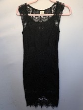 Intimately Free People Dress XS Black Lace Cocktail Sleeveless 6341