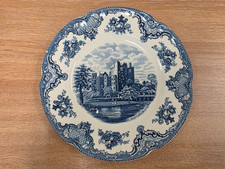 Johnson Bros Old Britain Castles Blarney Castle Dinner Plate Blue White