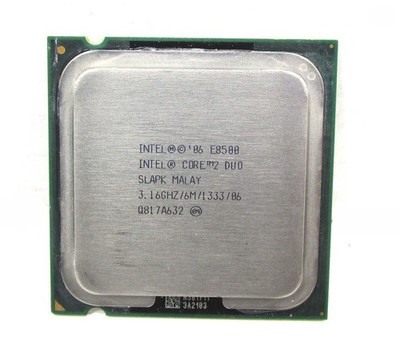 Intel Core 2 Duo E8500 CPU 3.16 GHz 6MB LGA-775 Desktop Processor SLAPK SLB9K