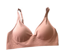 Seamless Wireless Comfort Bra Jelly Support No Underwire Spadded Rose Pink large