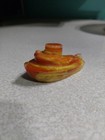 Boyd Vaseline Orange Swirl Slag Glass Teddy Tugboat Boat Glows!!! — photo 2