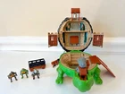 Vtg 1994 TMNT Mini Mutants Raphael Feudal Castle Playset 3 Figures + Accessories
