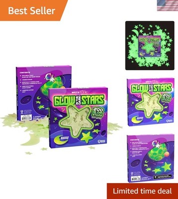 Starry Night Glow in the Dark Wall Stickers - 200 Pieces for Girls & Boys Rooms