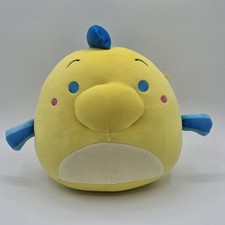Squishmallows Flounder Plush 8" Stuffed Animal Toy Fish Little Mermaid Yellow