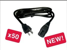 Lot 50 NEW Power Cord Cable Desktop Computer 6ft 3Prong Design US Heavy Duty