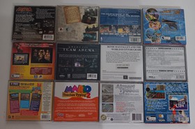 12 Lot Vintage Video Games Mario Teaches Typing 2 Win/Mac 1996 Dreamcas Nintendo