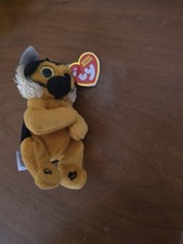 TY Beanie Baby Bellies  Ace the Dog Plush With Hang Tags German Shepherd