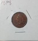 1898 Indian Head Cent AU  Some Toning