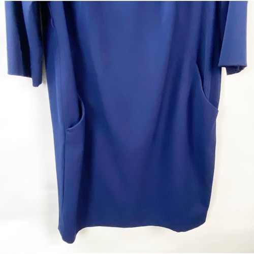 MM. LaFleur Half Sleeve Knee Length Sheath Dress Blue Womens Plus 1X Career - Picture 4 of 8