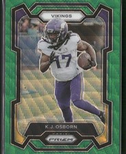 2023 Panini Prizm #194 K.J. Osborn Green Wave