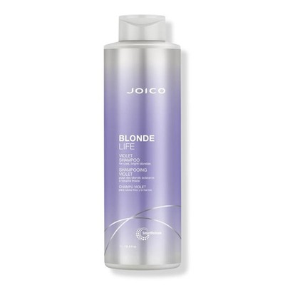 JOICO BLONDE LIFE Violet Shampoo 33.8oz LITER-neutralizing brassy, yellow hues