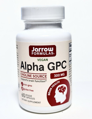 Jarrow Formulas Alpha GPC 300mg Brain & Cognitive Health Vegan 60 EXP 08/26