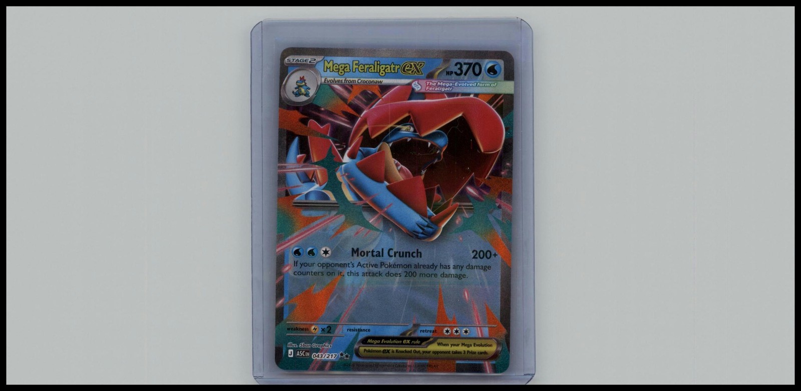 Pokemon TCG: ME: Ascended Heroes #043/217 Mega Feraligatr ex