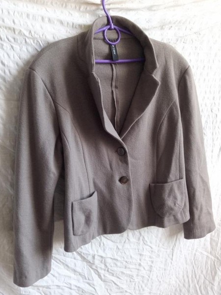 Women Marc Cain Blazer Grey Wool XXXL