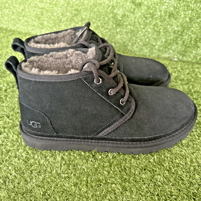    UGG AUSTRALIA NEUMEL CHUKKA BOOT   BLACK   MEN S 8M   