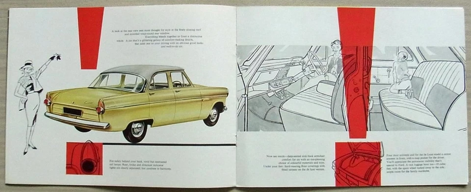 FORD CONSUL 375 SALOON & CONVERTIBLE Car Sales Brochure Feb 1961 #H3258/261 - Image 3 of 4