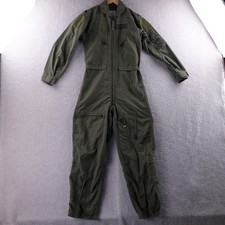 CWU 27P Flight Suit Coveralls Men's 34R Green Military Nomex Flame Resistant