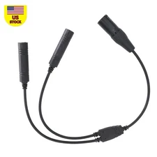 General Aviation Headset GA Dual Plugs to For Airbus 5Pin XLR Connector Headset
