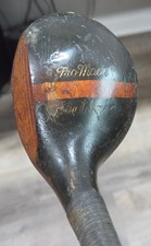 Antique Vintage Pro-Made Straightline Hickory Wood Shaft Golf Club Spoon
