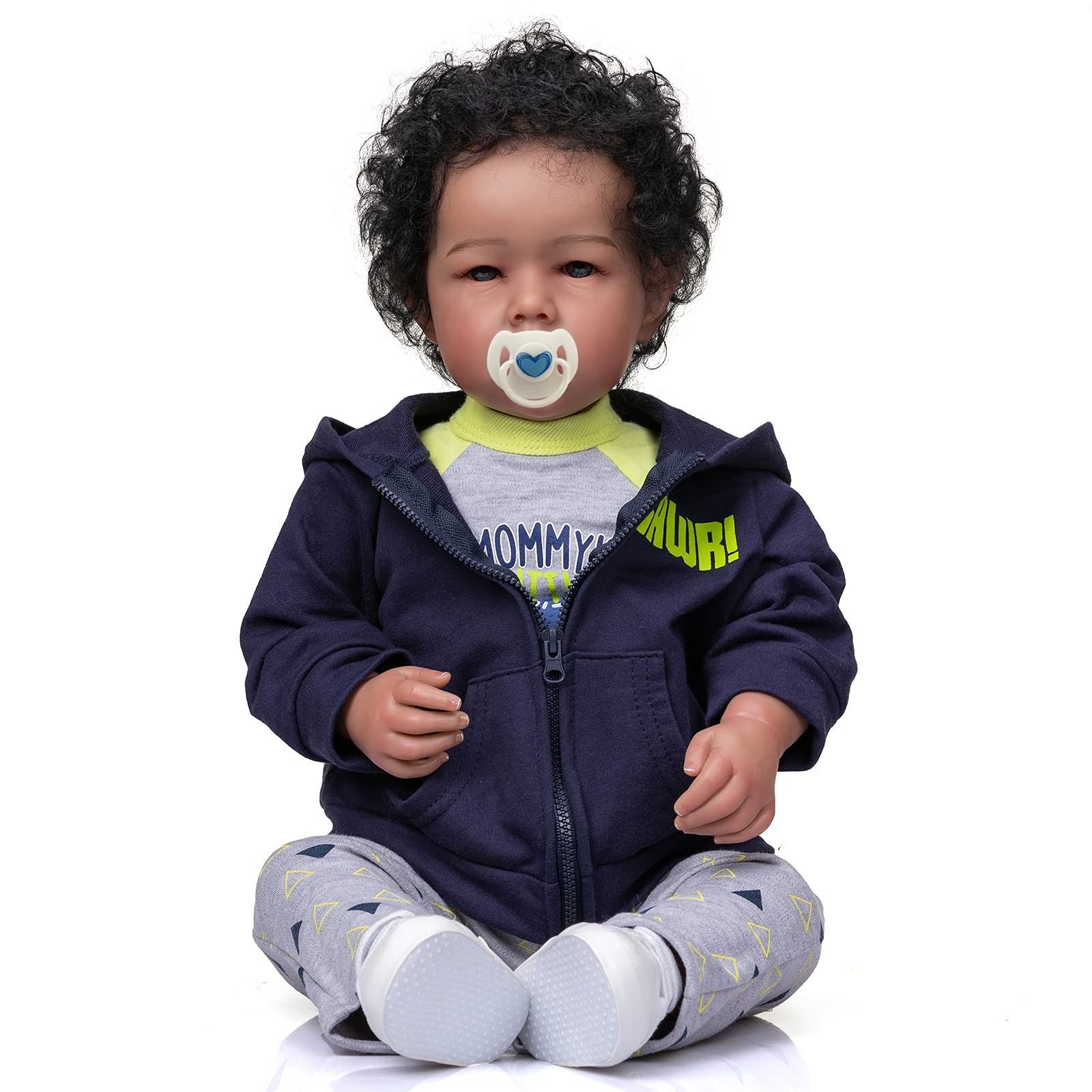 Boy Black Biracial African American Realistic Newbo...