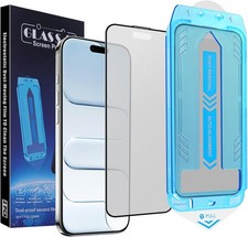 2-Pack Matte Tempered Glass Screen Protector for iPhone Air 6.5 Inch, Full Cover