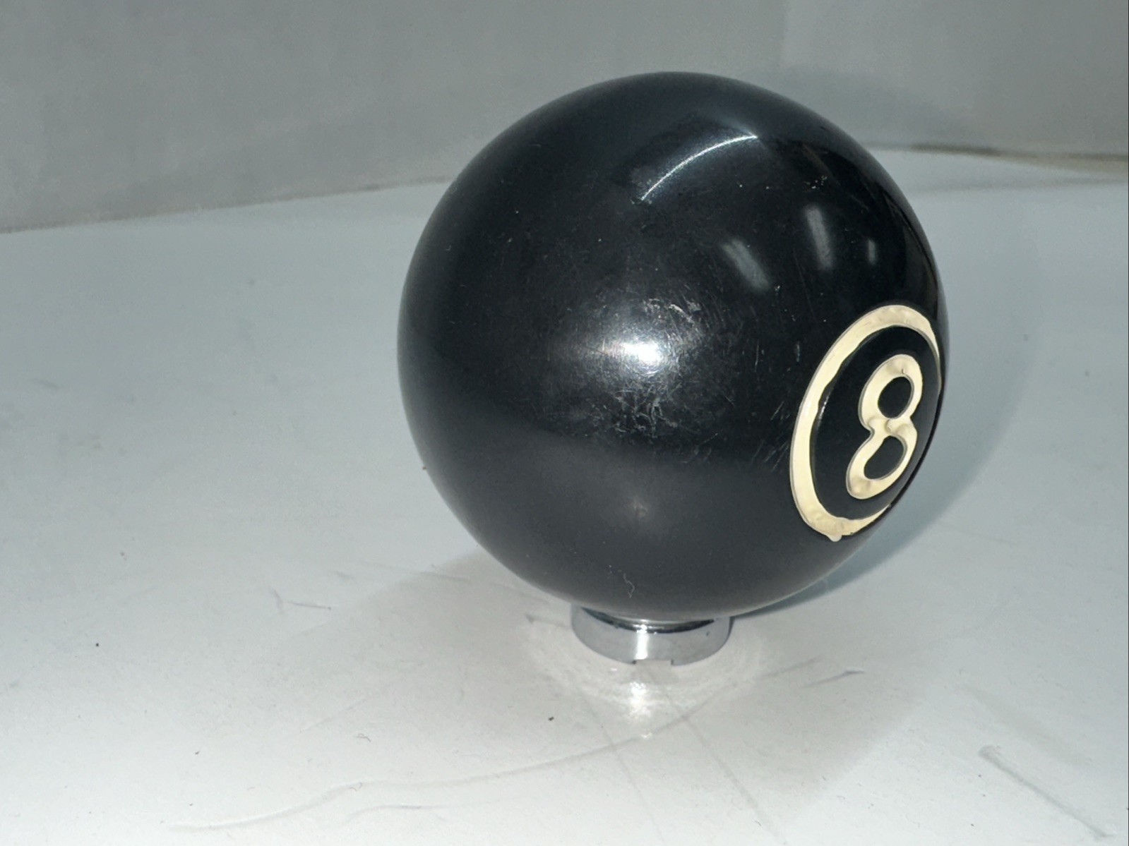 Vintage 1970s Real Deal 8 Ball Gear Shift Shifter Knob Rat Rod Threaded Hole