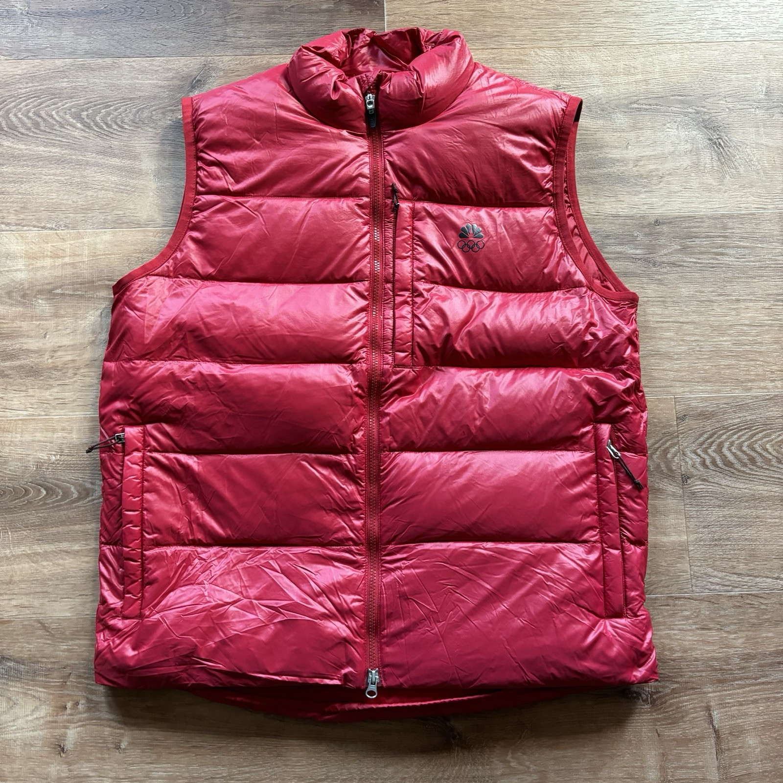 Vintage Nike ACG Down Puffer Vest Jacket USA Olympics Red Mens