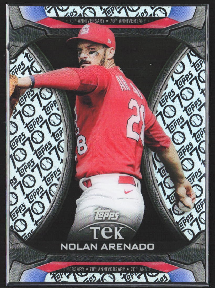 2021 Topps Update #TTA-4 Nolan Arenado Topps Tek 70th Anniversary Box Topper