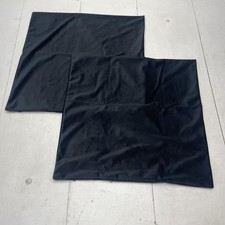 JUSPURBET Pillow Covers 22x22 Black Set of 2 Decorative Throw Zippered Square