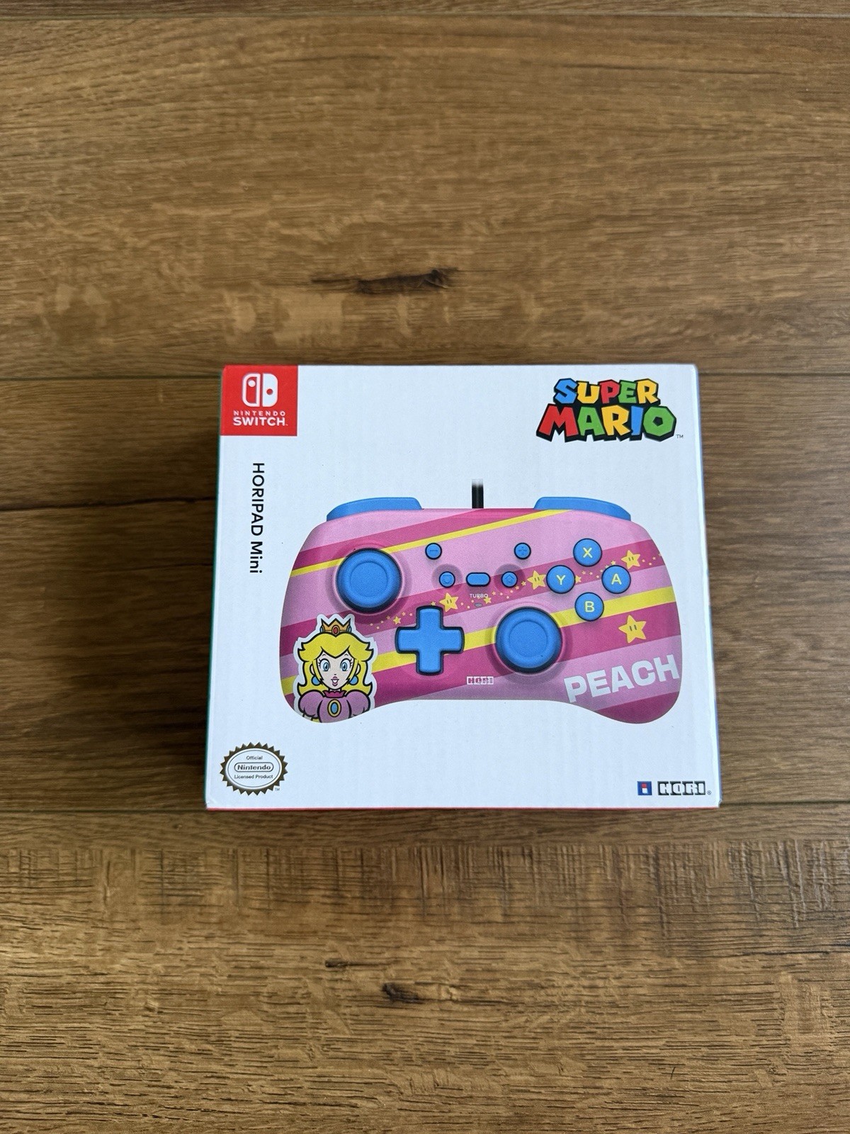 HORI HORIPAD Mini Wired Controller Princess Peach Official Nintendo Switch RARE