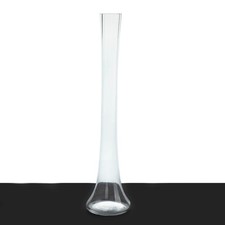 6 jarrones de vidrio transparentes de 20" de alta resistencia Torre Eiffel con base redonda fiesta