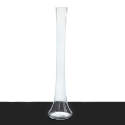 6 Clear 20'' Heavy Duty Eiffel Tower Glass Vases with Round Base Party