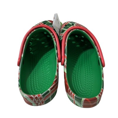 Crocs Baya Holiday Plaid Clogs Size 11 Men Christmas Red  display picture 3