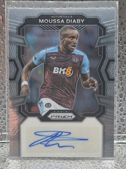 2023-24 Panini Prizm EPL Soccer, Moussa Diaby Auto Base