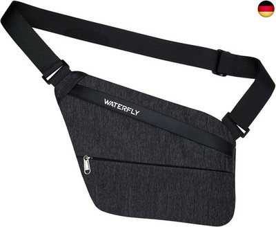 WATERFLY Brusttasche Schultertasche Sling Bag: Anti Diebstahl Tasche Herren