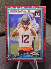 2025 Donruss Optic - Rated Rookie Jahdae Barron #207 Pink Velocity Prizm 78/99