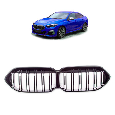 Set Sport Doppelsteg Kühlergrill schwarz Glanz passt Passend für BMW 2er F44 Gra