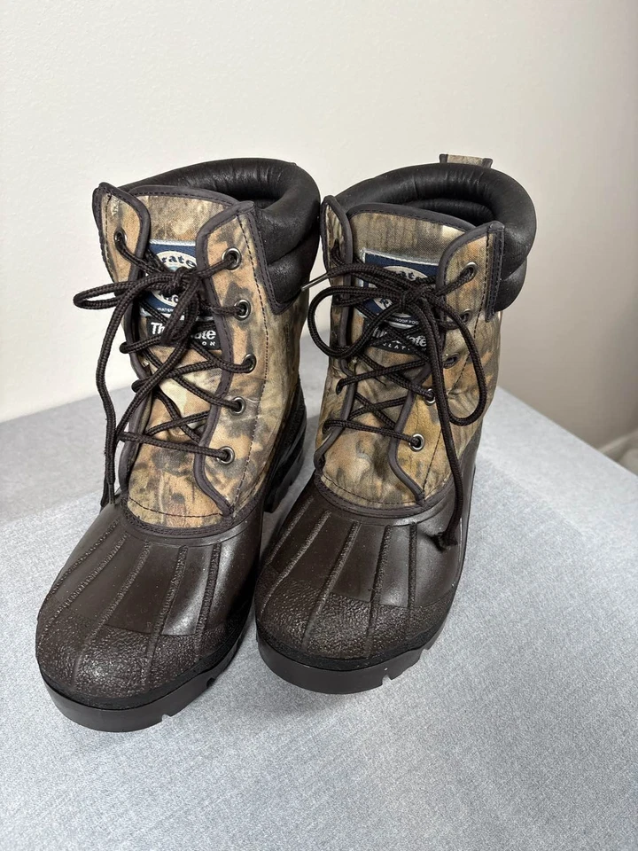 Crater Ridge Mens Camo Duck Boots Insulated Waterproof Hunting Rain Snow SZ 9 - Image 3 of 4